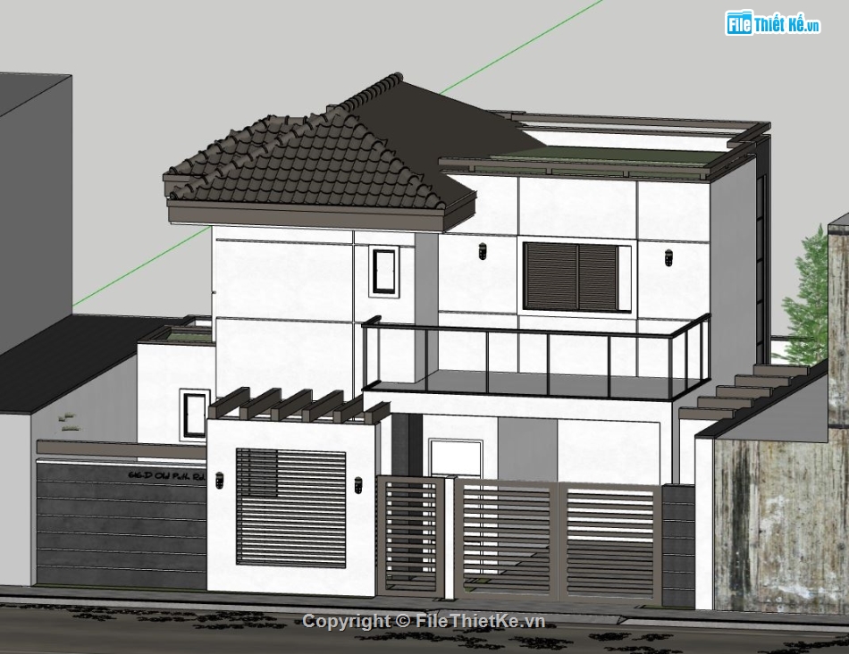 thiết kế nhà 2 tầng,nhà phố 2 tầng đẹp,thiết kế nhà 2 tầng đẹp