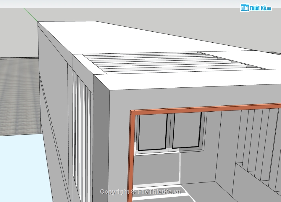 nhà 3 tầng file su,file su nhà phố 3 tầng,file sketchup nhà phố 3 tầng,3d sketchup nhà phố 3 tầng