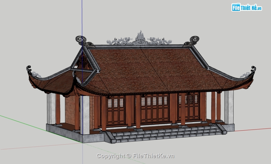 file sketchup nhà thờ họ,model sketchup nhà thờ họ,sketchup nhà thờ họ,3d sketchup nhà thờ họ