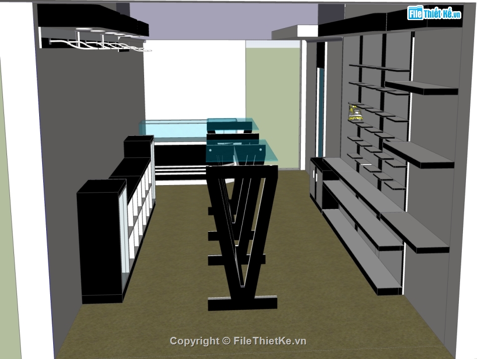 3d shop bán hàng,file su shop thời trang,model su shop bán giày,file sketchup cửa hàng,model su shop báy thời trang