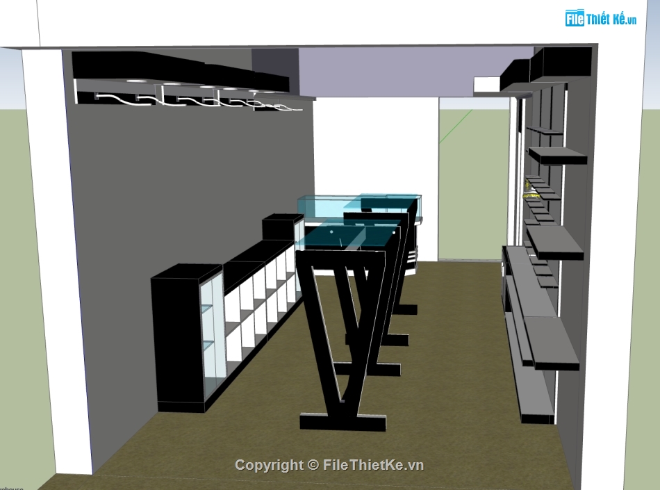 3d shop bán hàng,file su shop thời trang,model su shop bán giày,file sketchup cửa hàng,model su shop báy thời trang