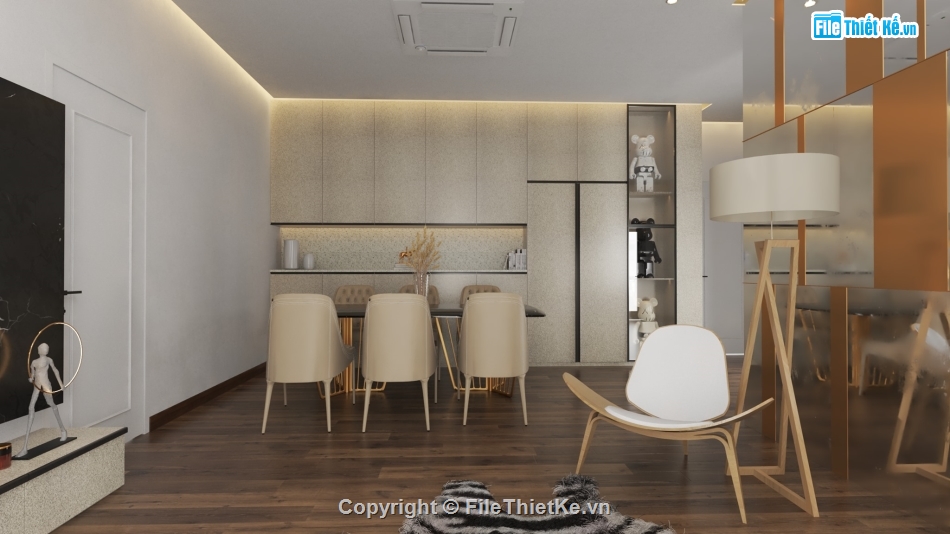 nội thất chung cư,3d su nội thất phòng khách,File su nội thất chung cư,nội thất phòng bếp sketchup
