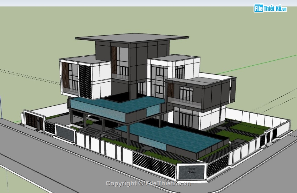 Biệt thự 3 tầng file sketchup,model su biệt thự 3 tầng,biệt thự 3 tầng file sketchup,biệt thự 3 tầng sketchup,file su biệt thự 3 tầng