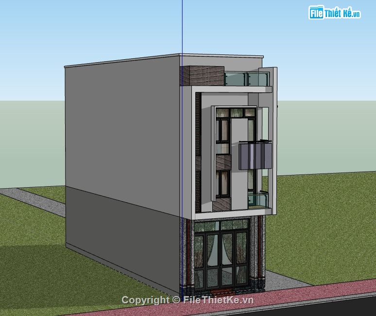 model su nhà phố 3 tầng,nhà phố 3 tầng file su,file sketchup nhà phố 3 tầng,sketchup nhà phố 3 tầng,nhà phố 3 tầng model su