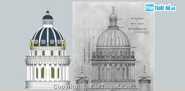 Tum lâu đài,Sketchup tum,model tum biệt thự,thiết kế turm lâu đài,sketchup mẫu turm lâu đài