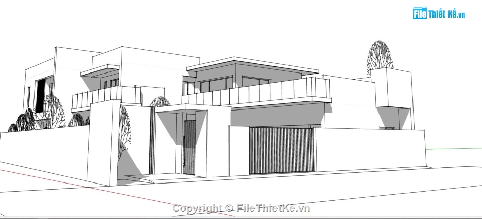 mẫu biệt thự sketchup,mẫu biệt thự hiện đại,biệt thự sketchup,sketchup biệt thự,biệt thự hiện đại