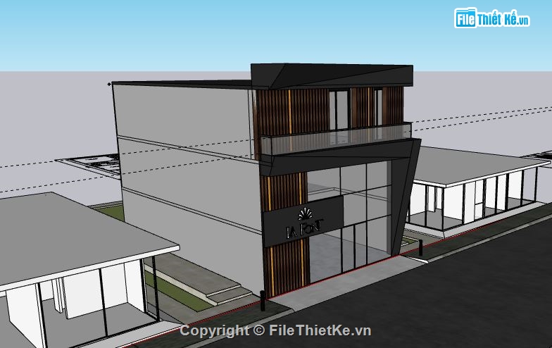 Nhà phố 2 tầng,model su nhà phố 2 tầng,sketchup nhà phố 2 tầng