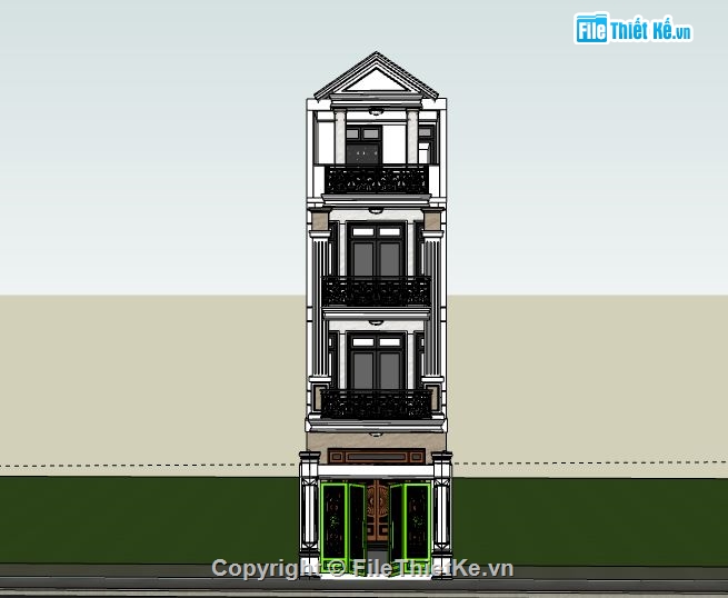 Nhà phố 4 tầng,Nhà 4 tầng đẹp,model su nhà phố 4 tầng