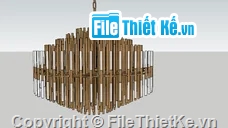 file sketchup đèn,Su đèn trần,đèn trang trí