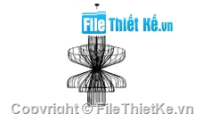 file sketchup đèn,Su đèn trần,đèn trang trí