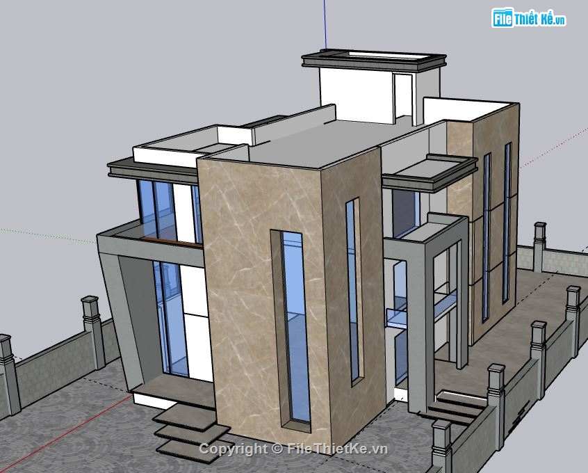 Biệt thự 3 tầng,model su biệt thự 3 tầng,biệt thự 3 tầng sketchup,sketchup biệt thự 3 tầng,biệt thự 3 tầng file su