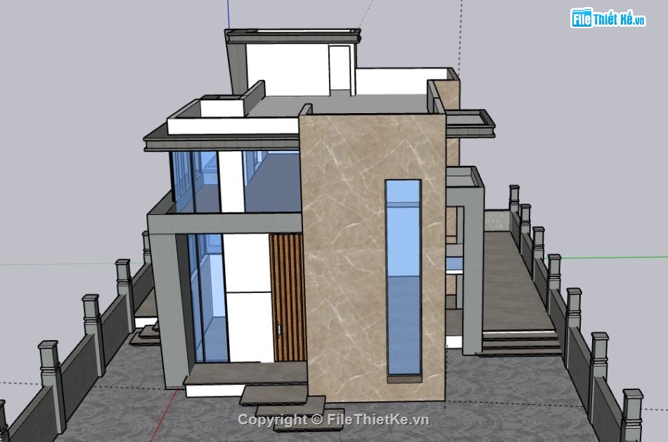 Biệt thự 3 tầng,model su biệt thự 3 tầng,biệt thự 3 tầng sketchup,sketchup biệt thự 3 tầng,biệt thự 3 tầng file su