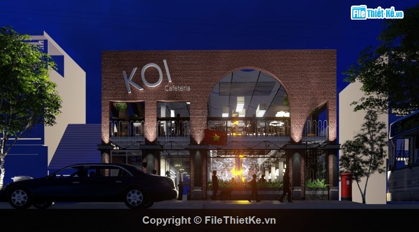 sketchup quán cafe,Model su quán cafe,file sketchup quán cafe,quán cafe model su