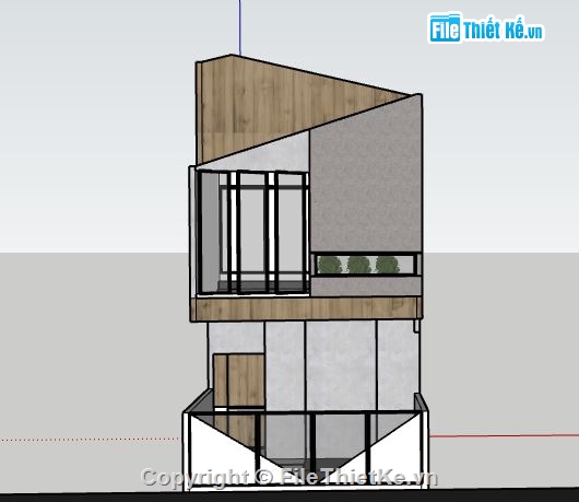 Nhà phố 2 tầng,model su nhà phố 2 tầng,file su nhà phố 2 tầng,sketchup nhà phố 2 tầng,nhà phố 2 tầng file su