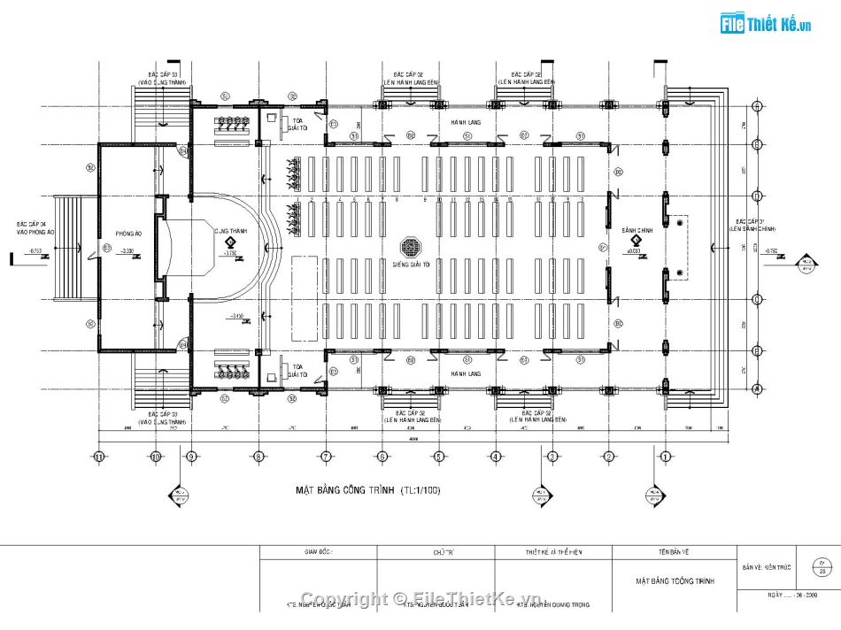 cad nhà thờ,bản vẽ nhà thờ,bản vẽ nhà thờ đạo,nhà thờ