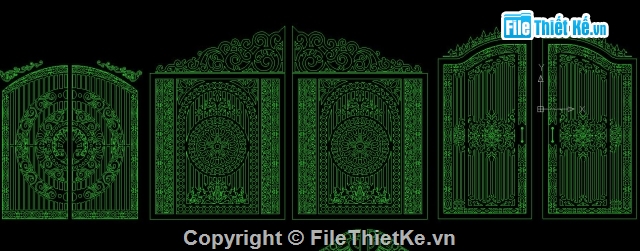 cửa cổng cắt CNC,mẫu cửa đẹp,file cad cửa