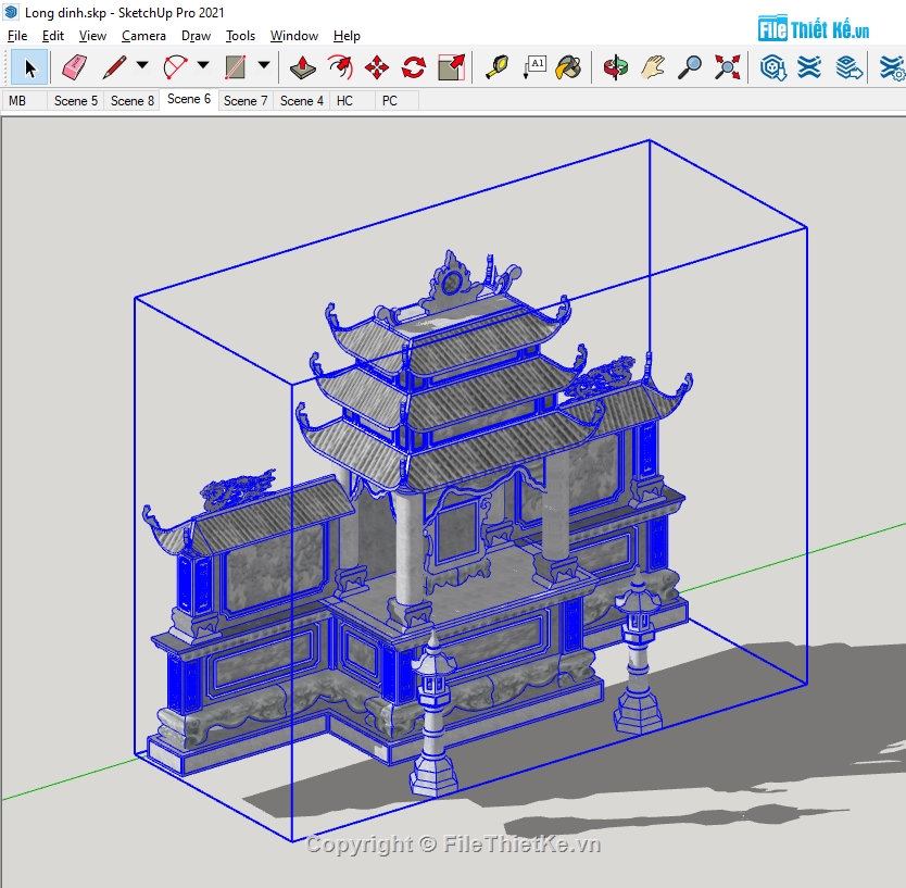 sketchup mộ đá,3d sketchup lăng mộ,lăng mộ 3d,File sketchup lăng mộ