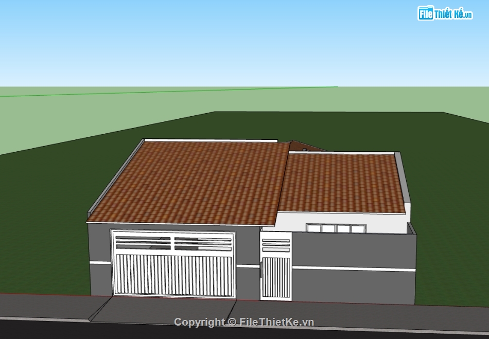 sketchup nhà 1 tầng,nhà 1 tầng,3d nhà 1 tầng,file su nhà 1 tầng,model sketchup nhà 1 tầng,3d sketchup nhà 1 tầng