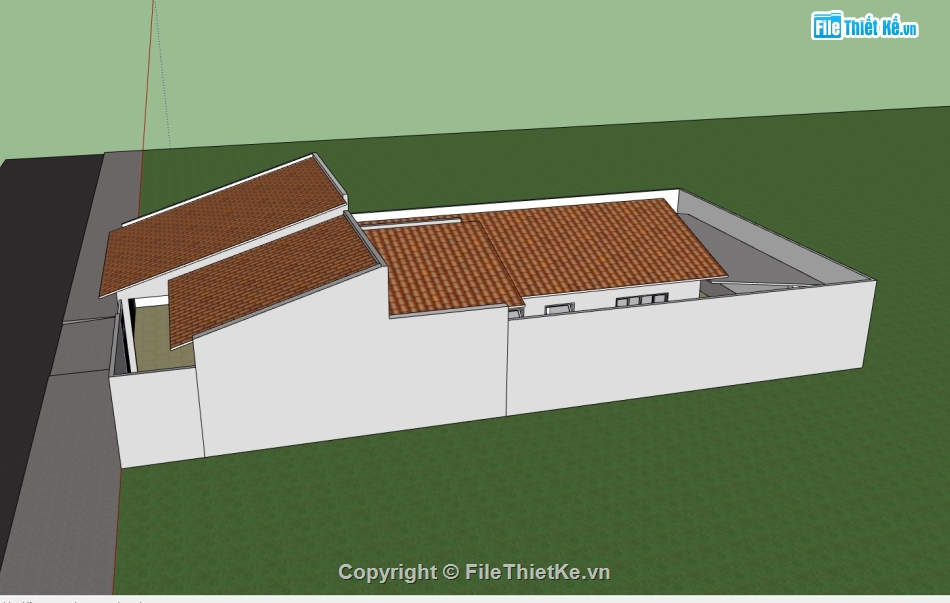 sketchup nhà 1 tầng,nhà 1 tầng,3d nhà 1 tầng,file su nhà 1 tầng,model sketchup nhà 1 tầng,3d sketchup nhà 1 tầng