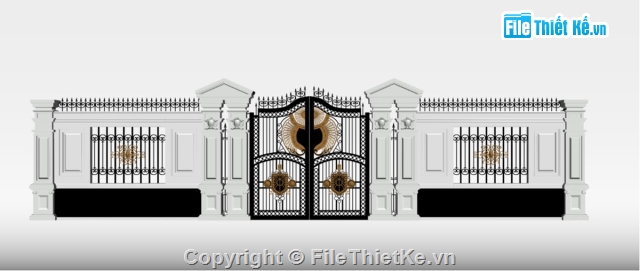 Mẫu cổng nhôm đúc,Mẫu cổng file 3D Max,File max mẫu cổng đẹp,Mẫu cổng file 3d,Mẫu cổng đẹp