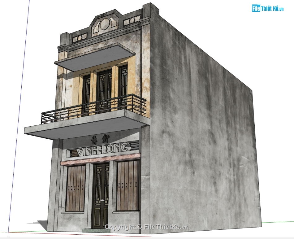 file su nhà cổ hà nội,3d nhà cổ hà nội,nhà cổ hà nội