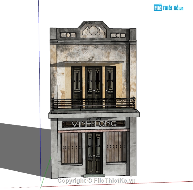 file su nhà cổ hà nội,3d nhà cổ hà nội,nhà cổ hà nội