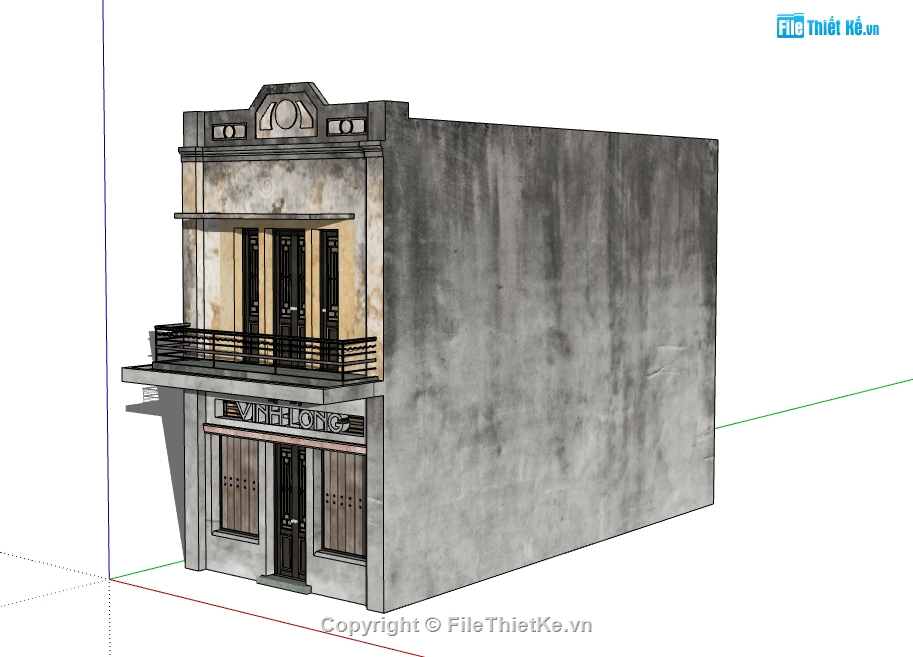 file su nhà cổ hà nội,3d nhà cổ hà nội,nhà cổ hà nội