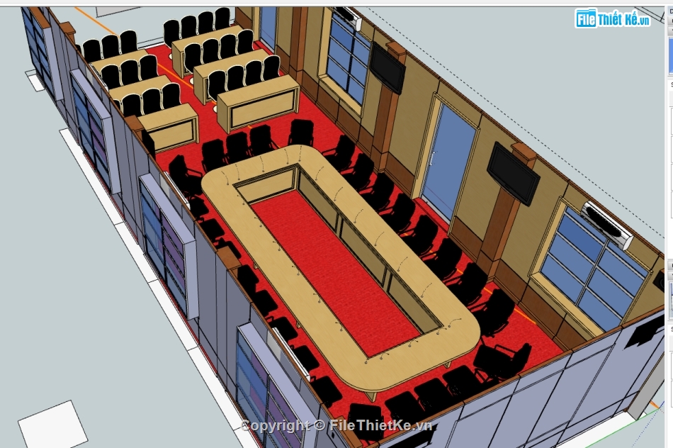 phối cảnh 3d phòng họp,file sketchup phòng họp,model 3d phòng họp,model su phòng họp,file su phòng họp