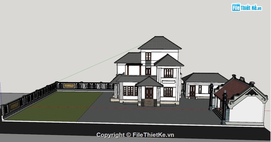 biệt thự 2 tầng,3d biệt thự 2 tầng,phương án biệt thự 2 tầng,phối cảnh biệt thự 2 tầng,dựng 3d biệt thự 2 tầng