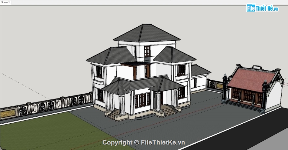 biệt thự 2 tầng,3d biệt thự 2 tầng,phương án biệt thự 2 tầng,phối cảnh biệt thự 2 tầng,dựng 3d biệt thự 2 tầng