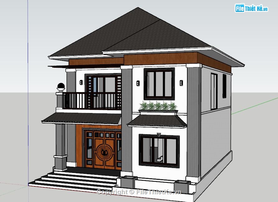 biệt thự 2 tầng,biệt thự 2 tầng file su,file su  biệt thự 2 tầng,model su  biệt thự 2 tầng,file 3d  biệt thự 2 tầng
