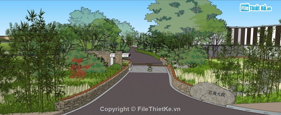 sketchup biệt thự,biệt thự  sketchup,File biệt thự sketchup,File 3d biệt thự sketchup