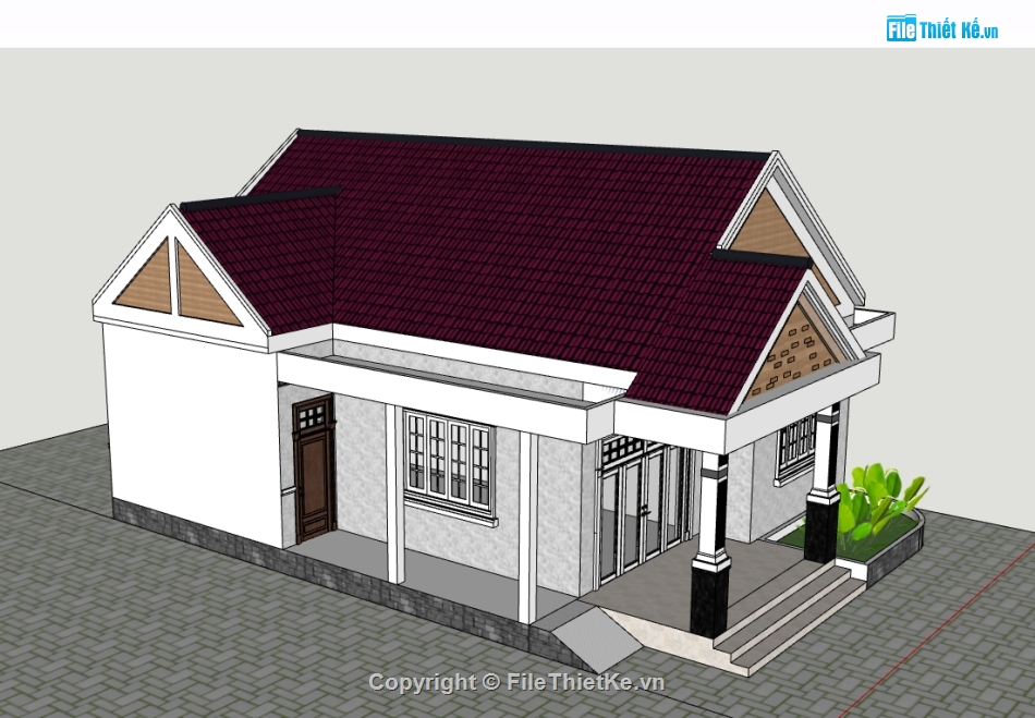 file su nhà 1 tầng,sketchup nhà 1 tầng,model sketchup nhà 1 tầng,file sketchup nhà 1 tầng,nhà 1 tầng file su,nhà 1 tầng file sketchup