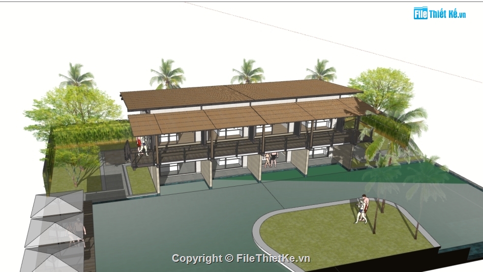 sketchup nhà nghỉ dưỡng 2 tầng,file sketchup nhà nghỉ dưỡng 2 tầng,model sketchup nhà nghỉ dưỡng 2 tầng,3d sketchup nhà nghỉ dưỡng 2 tầng