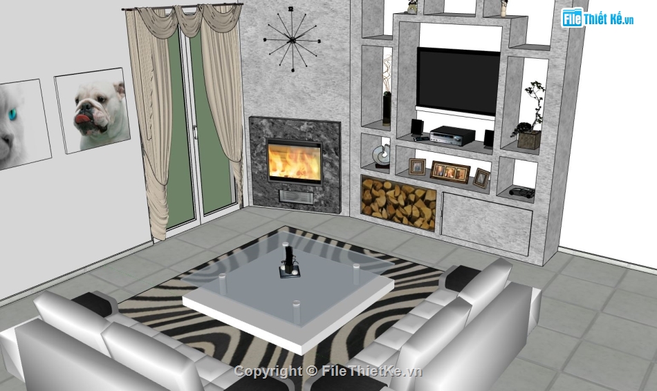 nội thất phòng khách,model su phòng khách,mẫu su nội thất phòng khách,thiết kế 3d phòng khách
