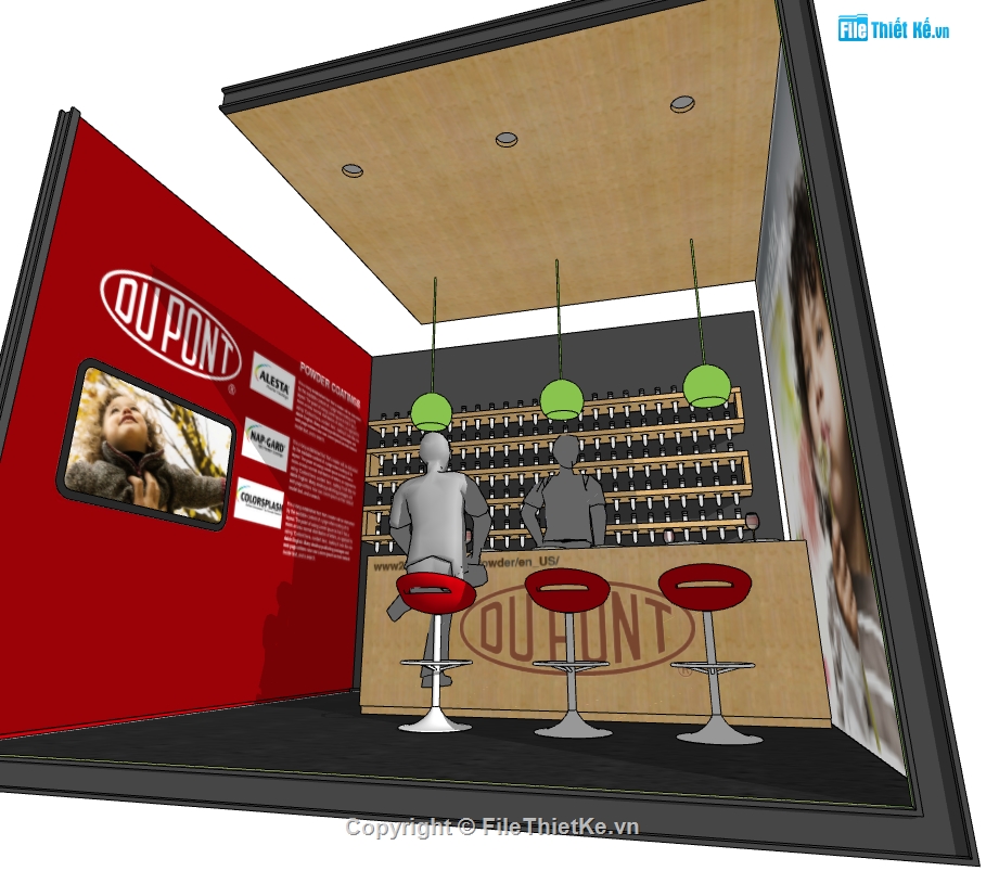 file 3d sketchup quầy bar,sketchup quầy bar,File sketchup quầy bar,sketchup quầy