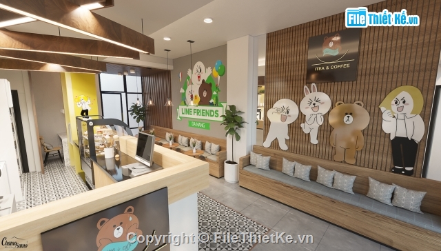 cà phê đẹp,file 3d max đẹp,Quán cà phê,nội thất quán cafe,phối cảnh quán cafe