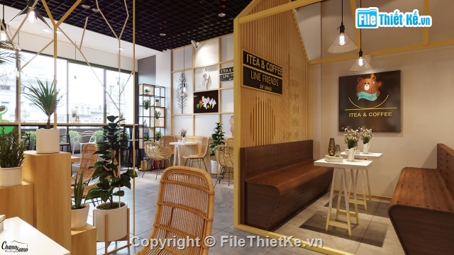 cà phê đẹp,file 3d max đẹp,Quán cà phê,nội thất quán cafe,phối cảnh quán cafe