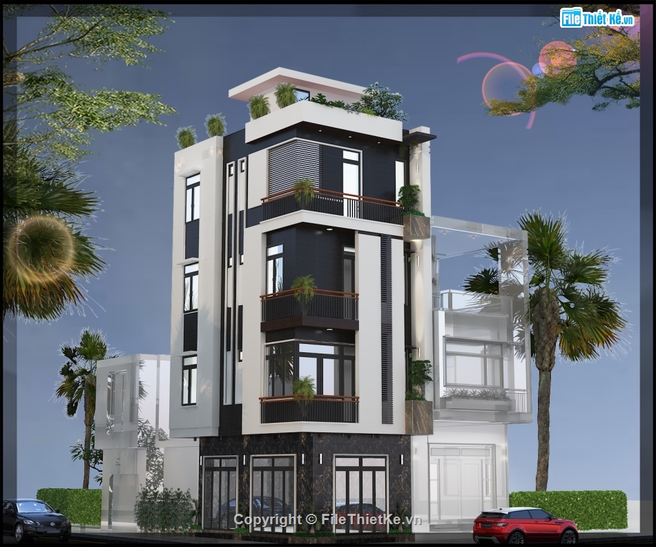 nhà phố 2 mặt tiền,nhà phố hiện đại,nhà phố 4t hiện đại