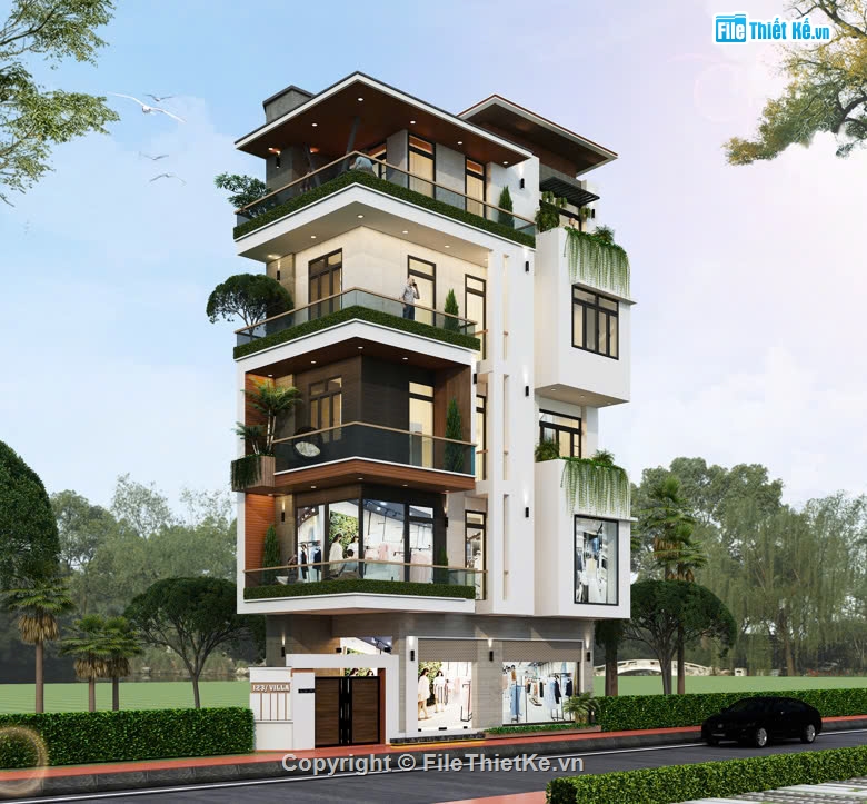 nhà phố 5 tầng,nhà 5 tầng,nhà 5 tầng hiện đại