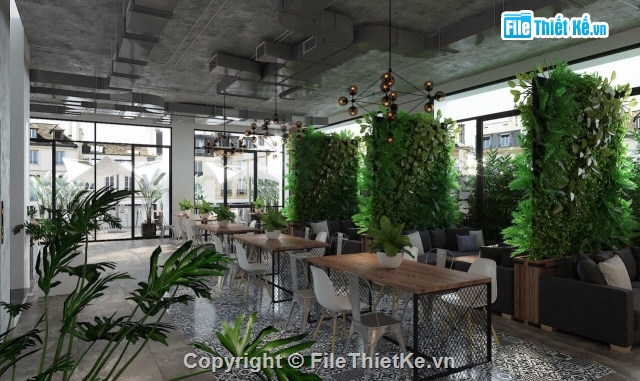 max nội thất,File 3dmax nội thất,3d nội thất,quán cafe