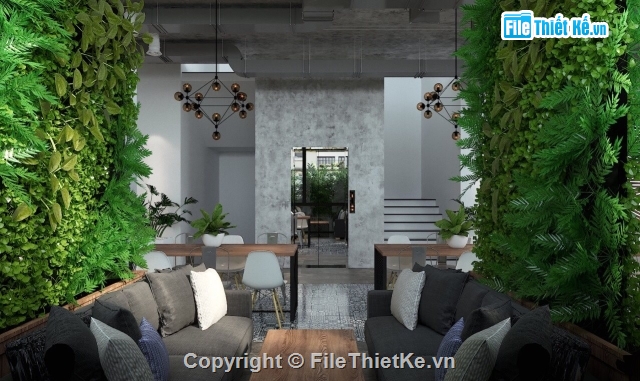 max nội thất,File 3dmax nội thất,3d nội thất,quán cafe