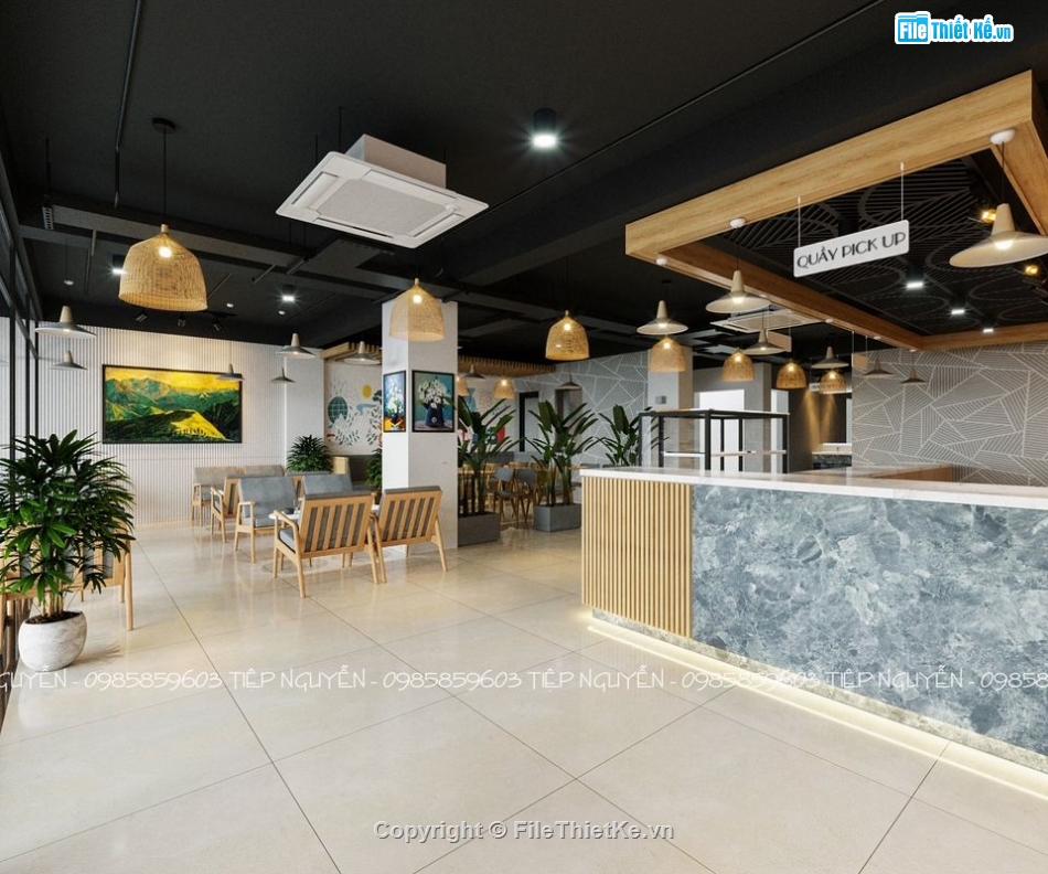 nội thất quán cafe,3dmax quán cafe,max nội thất,File 3dmax nội thất,quán cafe