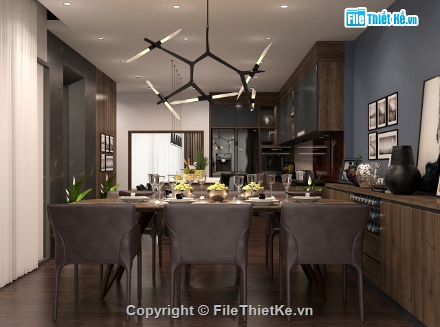 File 3dmax nội thất,File 3dmax thiết kế nội thất,max nội thất,nội thất đẹp,nhà bếp,3d nội thất