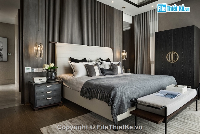 File 3dmax thiết kế nội thất giường ngủ File 3Dmax Thiết Kế Nội Thất Giường Ngủ