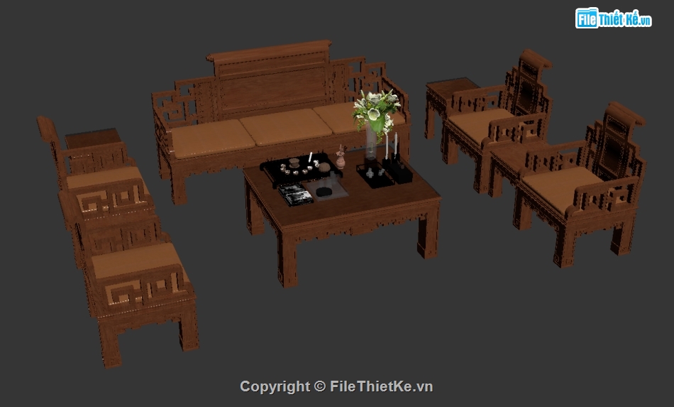 Bàn ghế gỗ 3dmax,file 3d bàn ghế gỗ,3dmax bàn ghế gỗ,bàn ghế gỗ file 3dmax