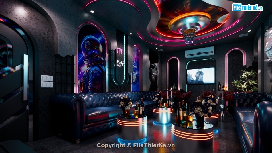 File sketchup phòng karaoke,phòng karaoke,dựng 3d su phòng hát
