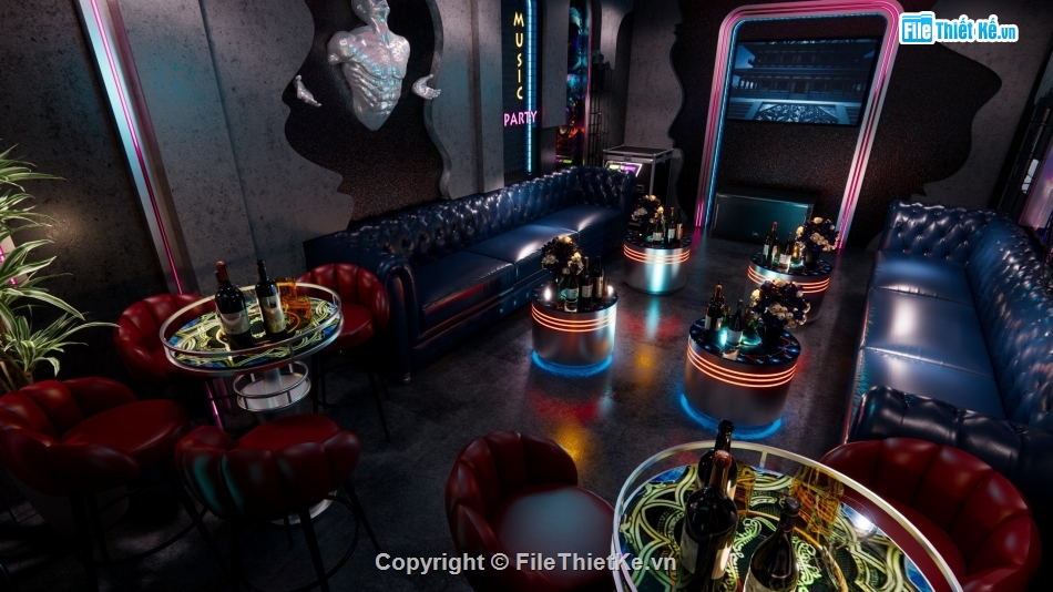 File sketchup phòng karaoke,phòng karaoke,dựng 3d su phòng hát