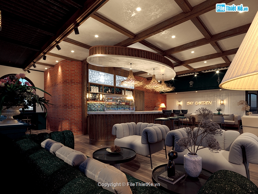 thiết kế nội thất coffee,3Dsmax quán cafe,quán cafe 3dsmax,quán cafe