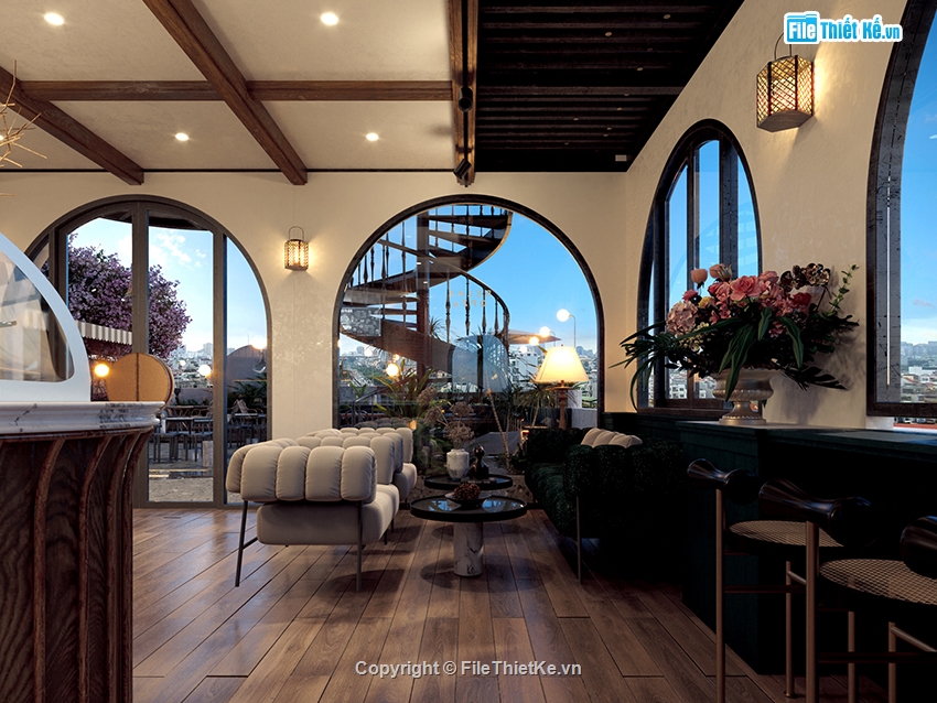 thiết kế nội thất coffee,3Dsmax quán cafe,quán cafe 3dsmax,quán cafe